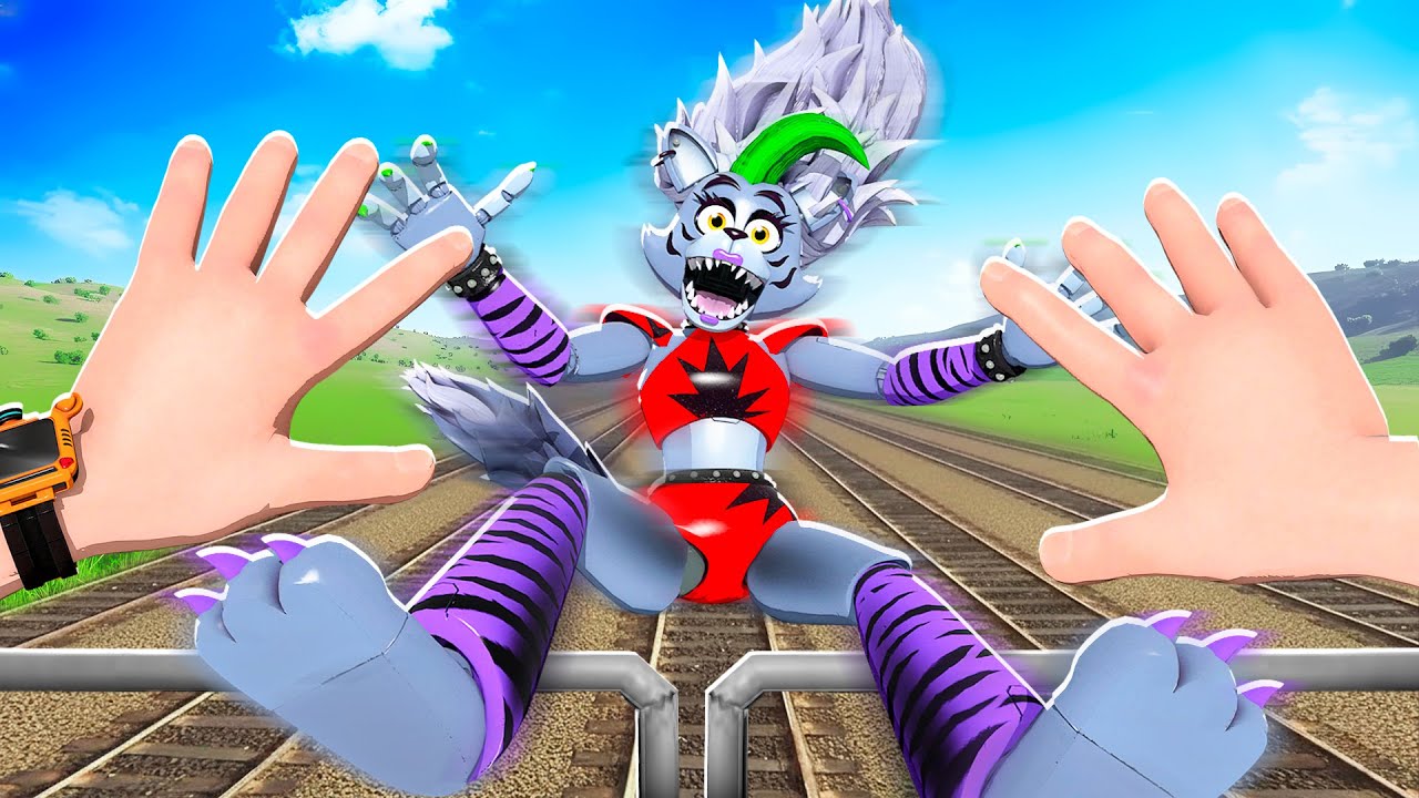 Throwing FNAF Animatronics OFF a MOVING TRAIN! Bonelab VR Mods