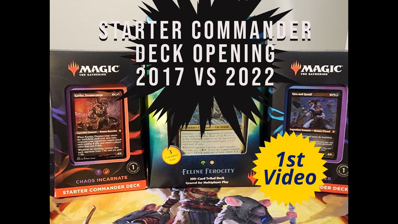 New 2022 Starter Commander Decks VS 2017 Precon