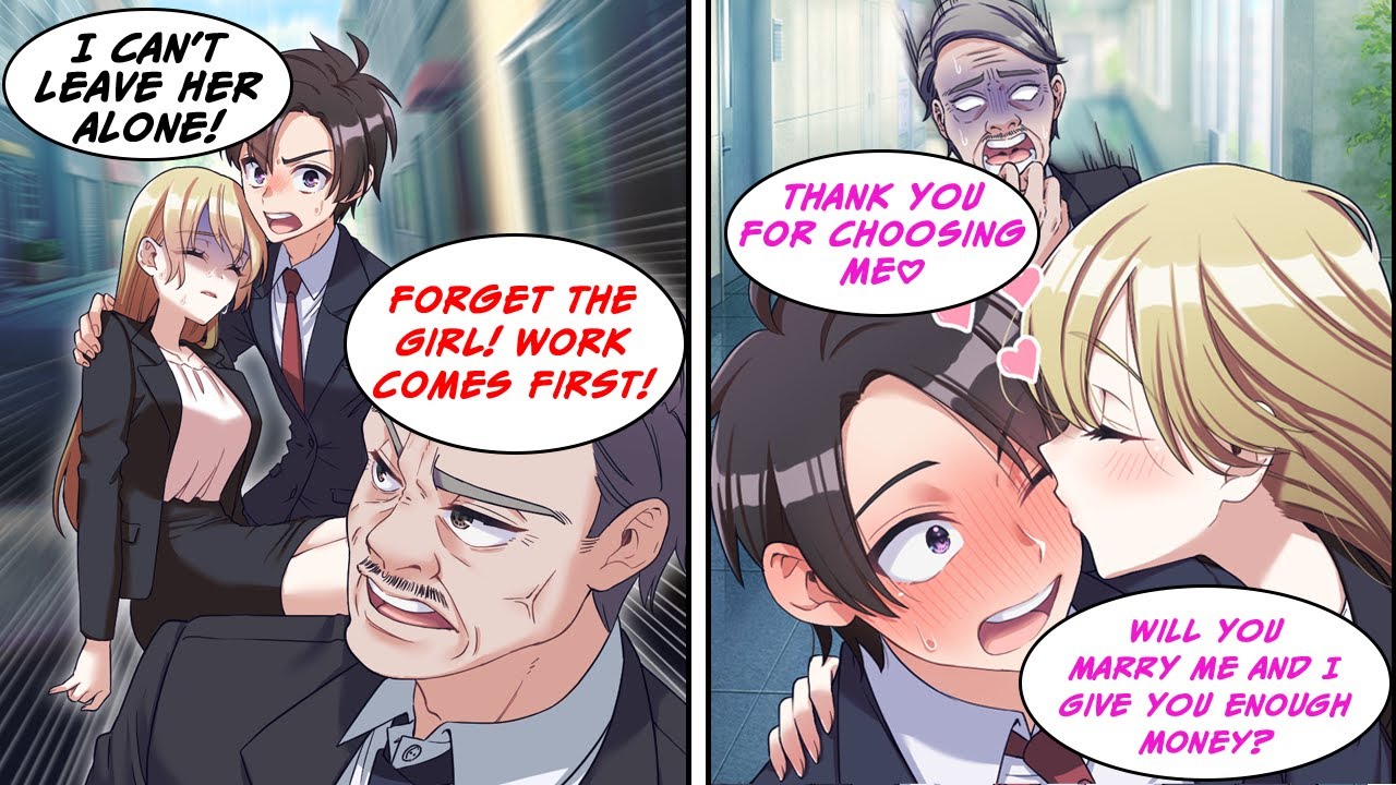 [Manga Dub] Helped a collapsed beauty and got fired. She was the CEO offering marriage...