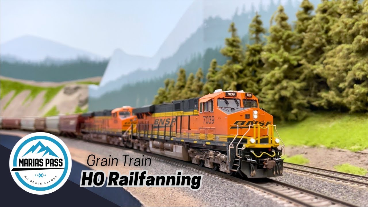 Layout Railfanning: Grain Trains on Marias Pass