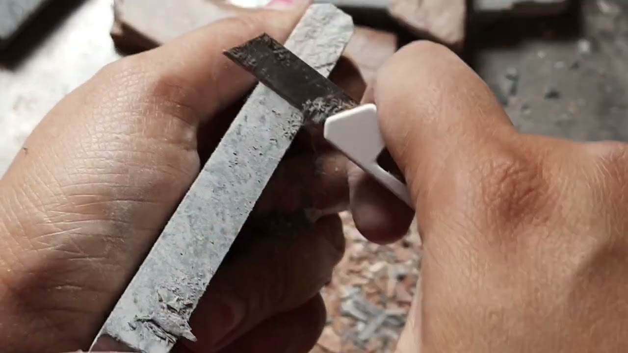 Mixed slate items cleaning and crunch