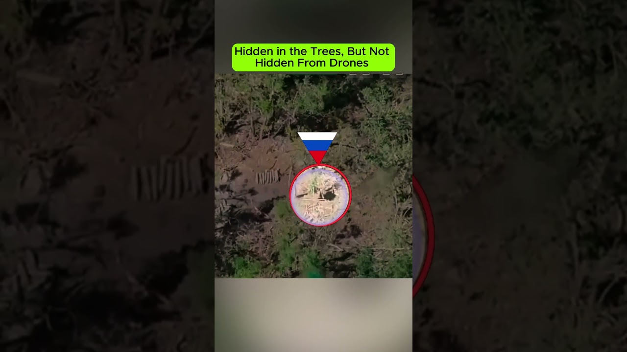 Hidden in the Trees, But Not Hidden From Drones | Ukraine War.