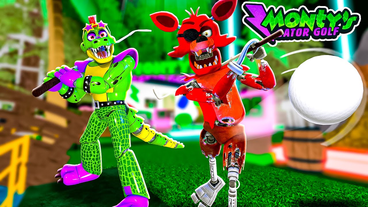 Monty Gator and Foxy play MINI GOLF in GOLF IT