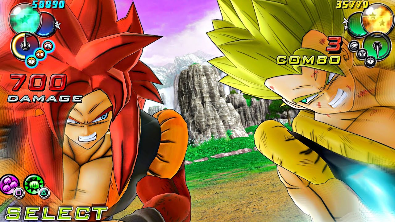Dragon Ball Z Ultimate Tenkaichi - SSJ4 GOGETA против SUPER GOGETA [Запрошено] #dragonballz