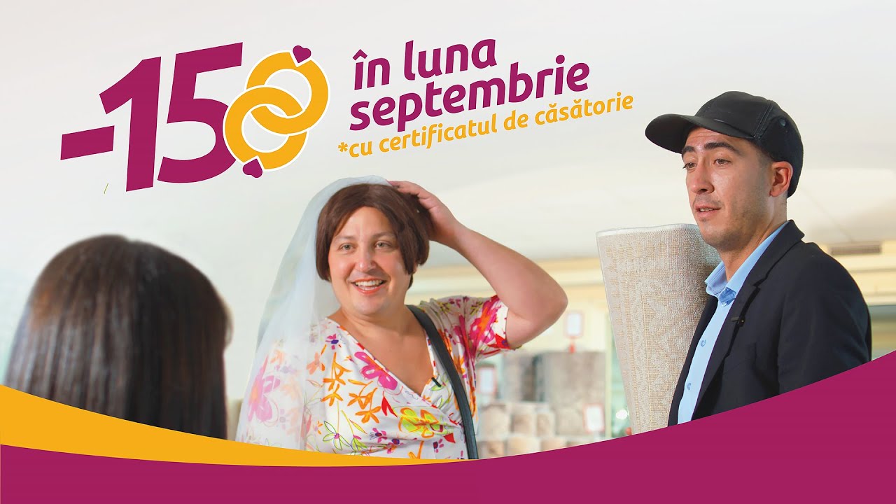 Surpriză pentru tinerii căsătoriți de la Covoare Ungheni! Doar în luna septembrie!