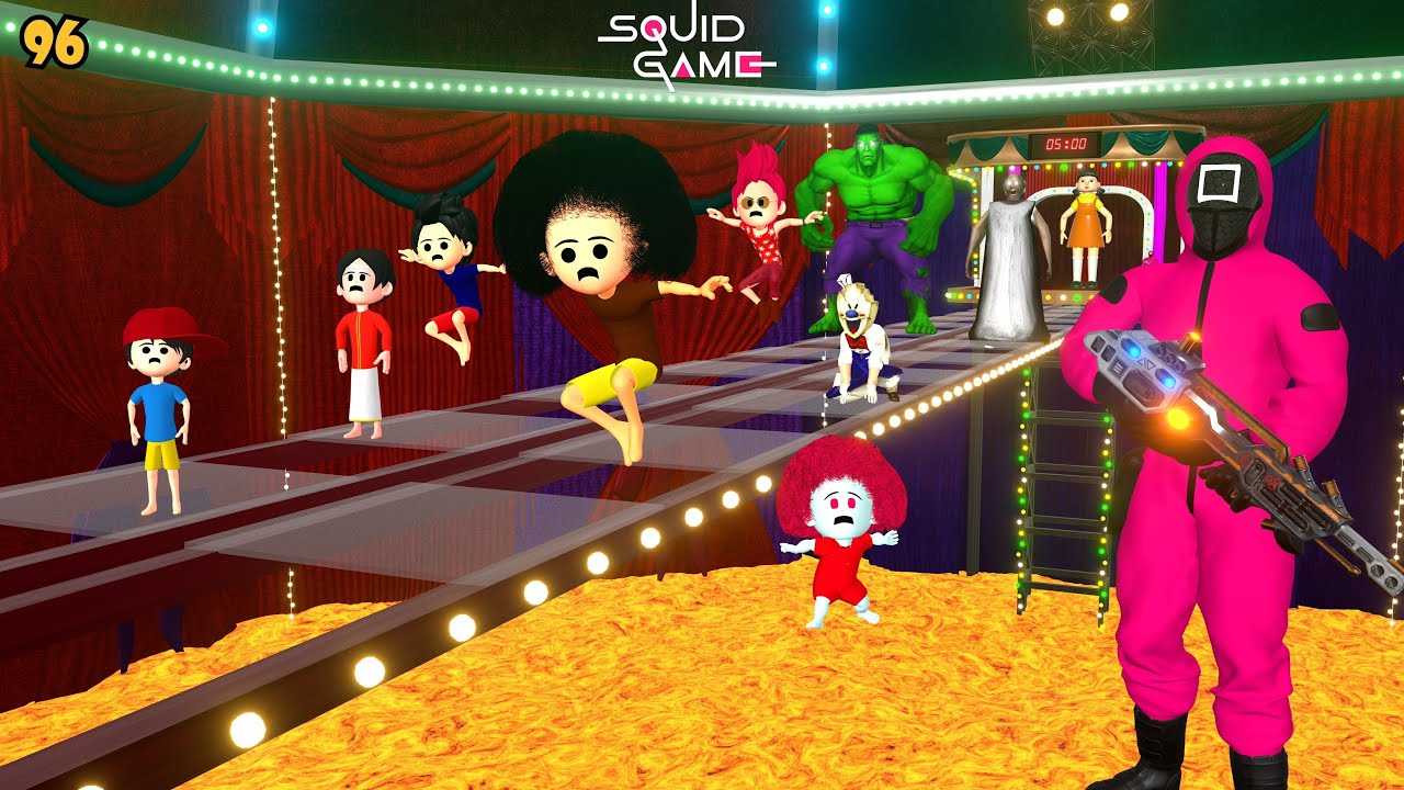 CINCHU KI SHAITANI (PART 96) | Cinchu Minchu In Squid Game! Glass Bridge Challenge