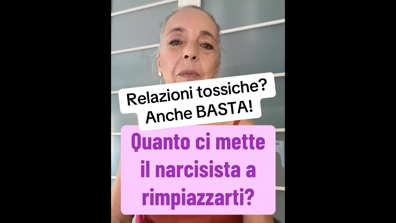 QUANTO CI METTE A RIMPIAZZARTI? #narcisismo #relazionitossiche #perte #manipolazione