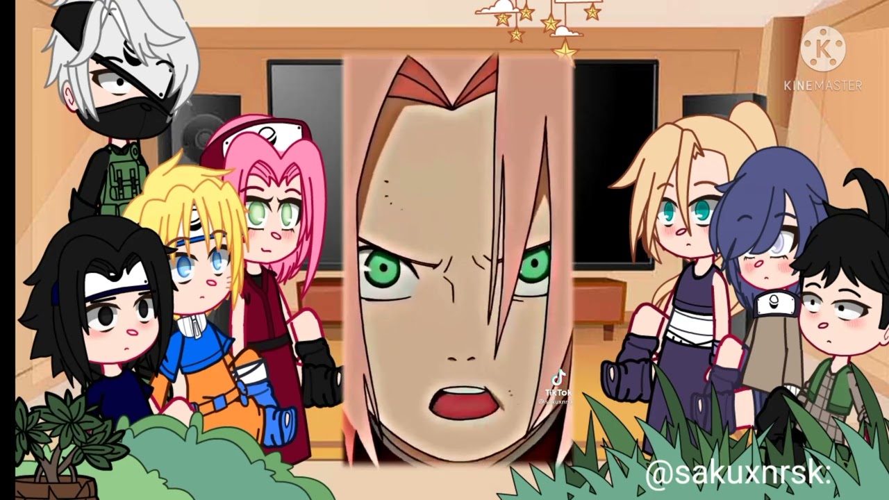 team 7 react to ( sakura haruno ) (1/1)