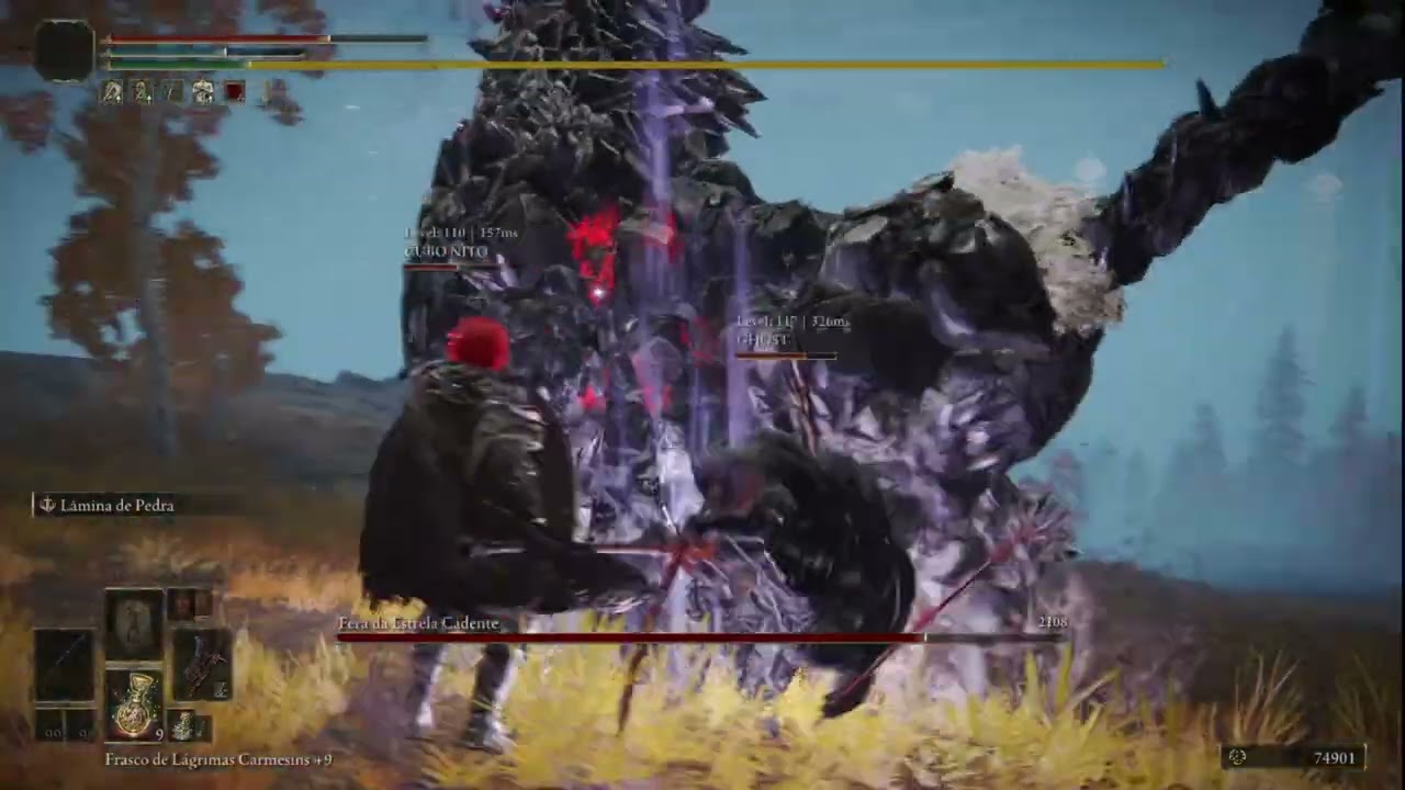 Elden Ring Coop - Enfrentando Bosses, de Novo kkkkkk