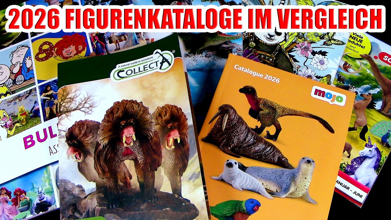 Bullyland ® Collecta ® Mojo ® Papo ® Safari Ltd. ® Schleich ® 2026 Kataloge im Vergleich