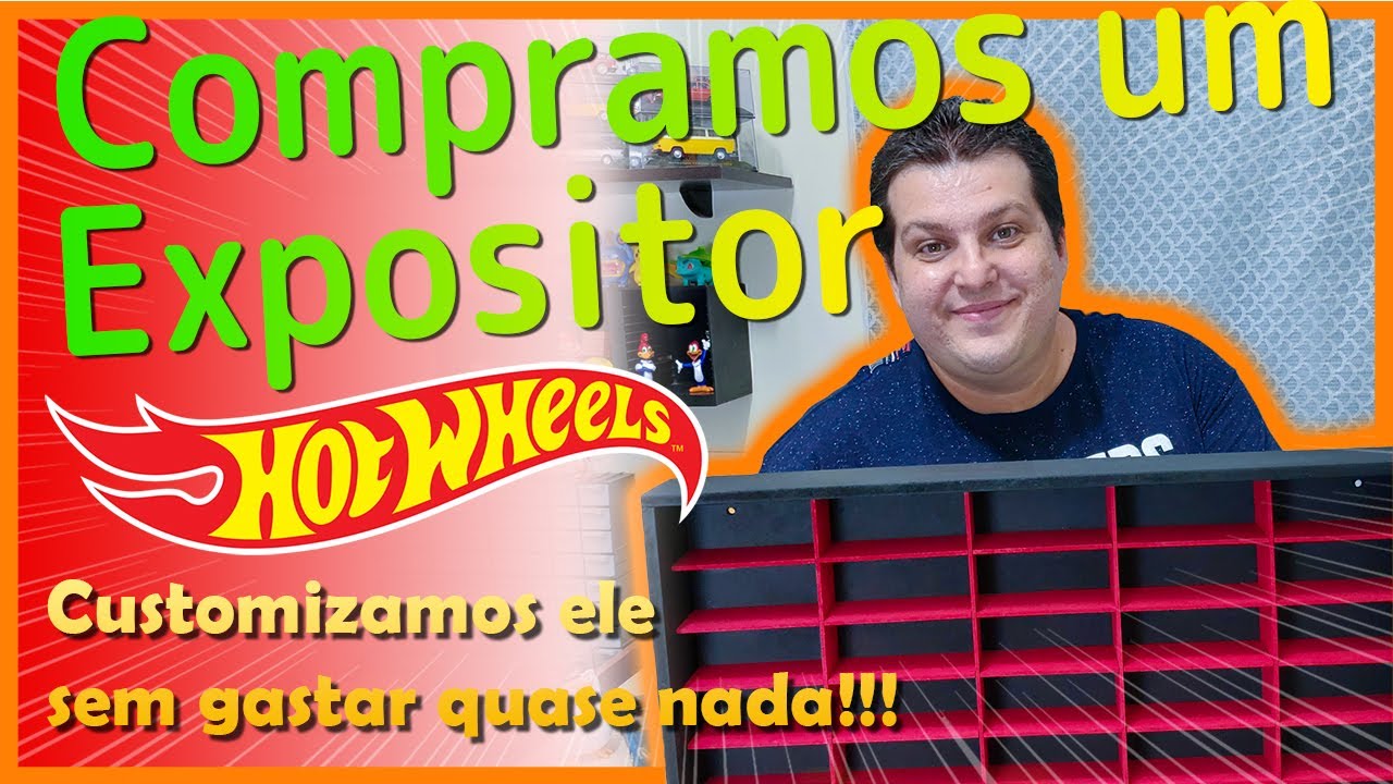 Olha o Expositor de Miniaturas que compramos!!! - E gastamos quase nada pra fazer!!! - Cole&ccedil;&atilde;o