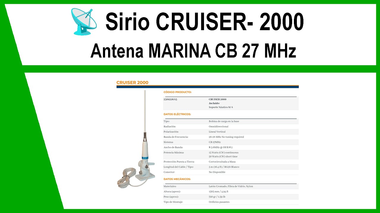 🚤 CB 27 en el mar 📡 CRUISER 2000 sin ajustes complicados