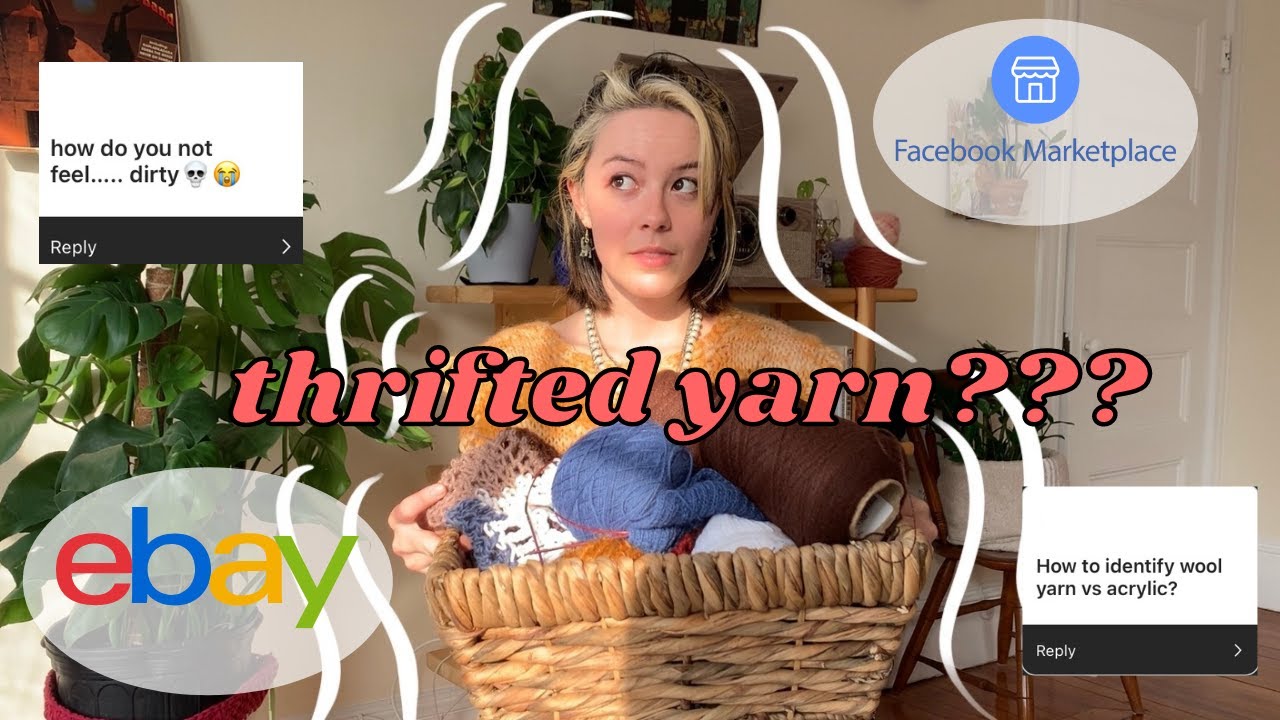 secondhand yarn shopping !! | a beginners guide to more SUSTAINABLE yarn consumption
