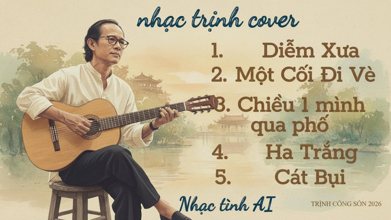 Nhạc Trịnh Cover Chọn Lọc - Diễm Xưa, Một Cõi Đi Về, Chiều Một mình qua phố, Hạ trắng, Cát bụi