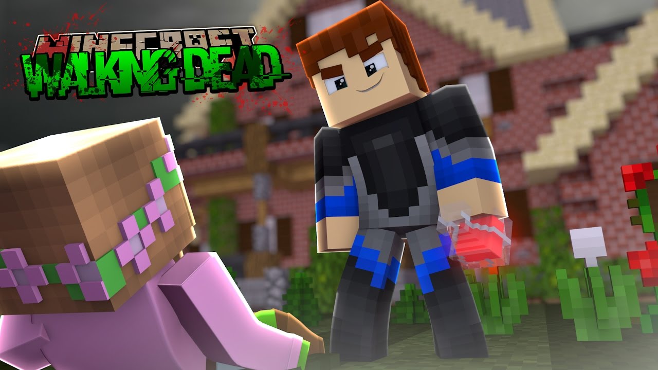 Minecraft THE WALKING DEAD - SCUBA STEVE POISONS LITTLE KELLY??