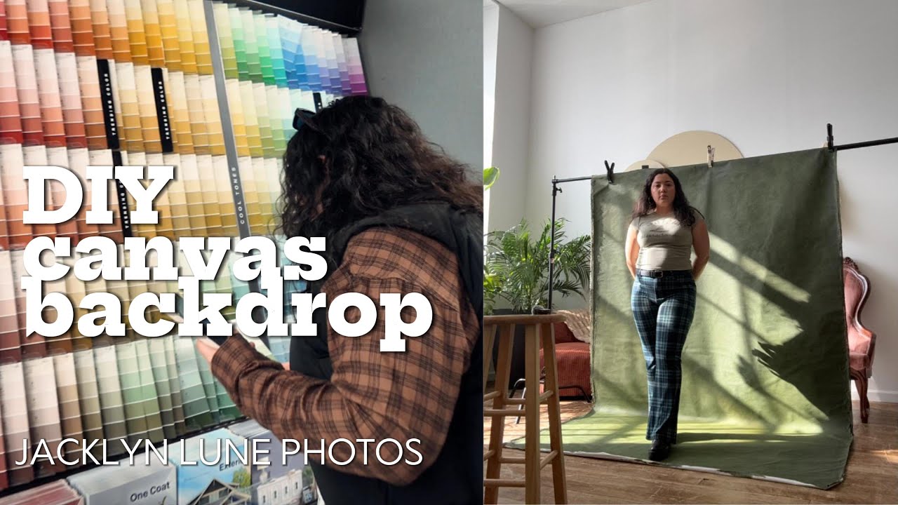 DIY Canvas Backdrop for Photoshoots | Behind-the-Scenes