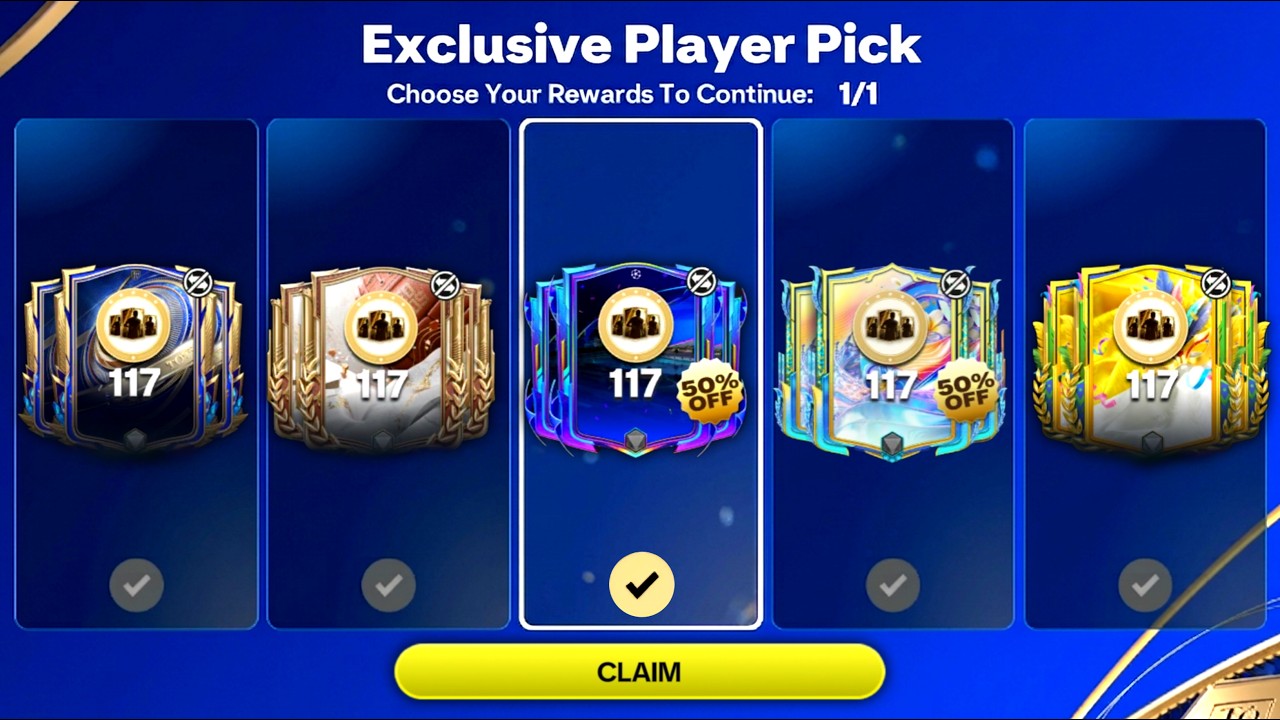 117 Player Pick - UCL vs SONGKRAN vs TOTY vs GINGA vs CAPPED #fcmobile 