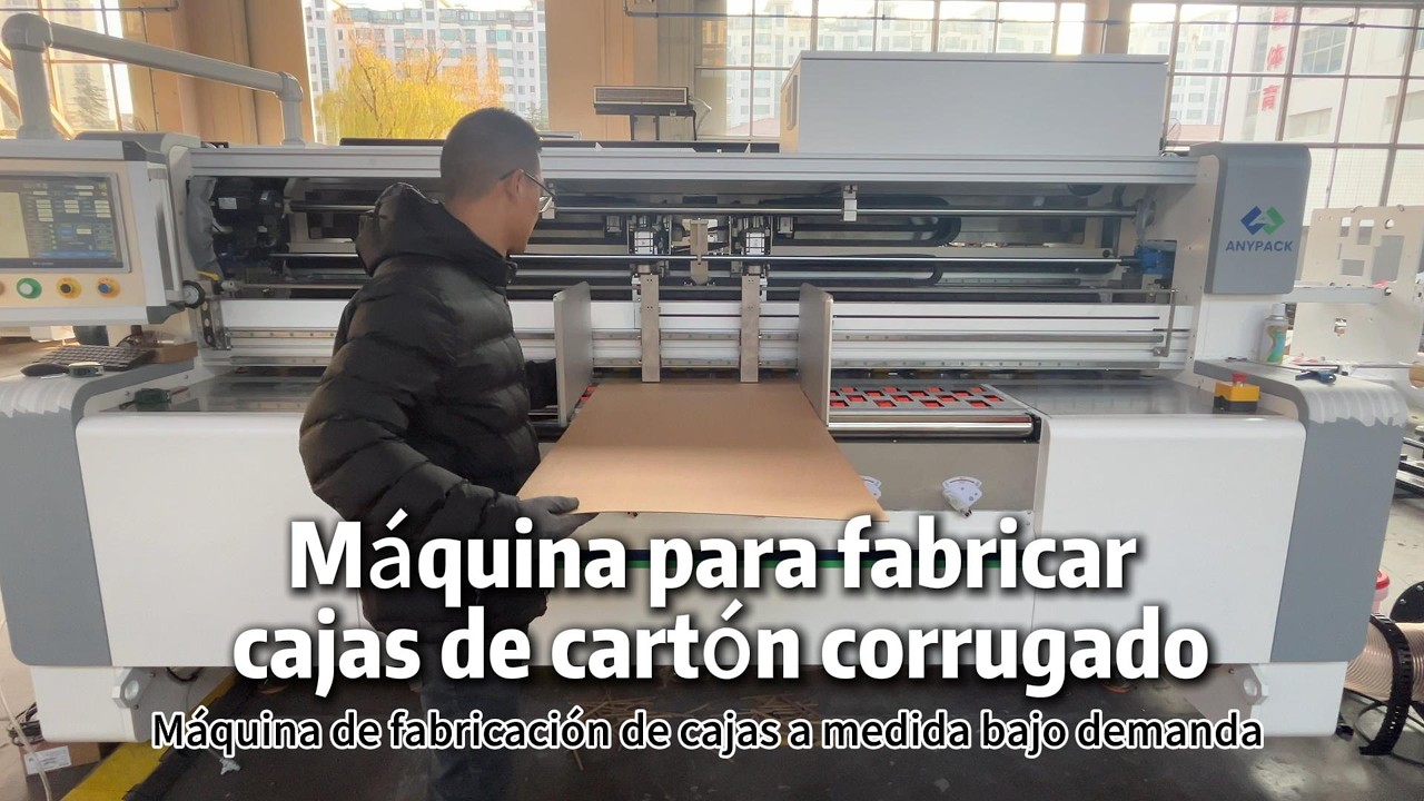 Máquina para fabricar cajas de cartón corrugado｜Produce todo tipo de cajas｜No se necesita troquelado