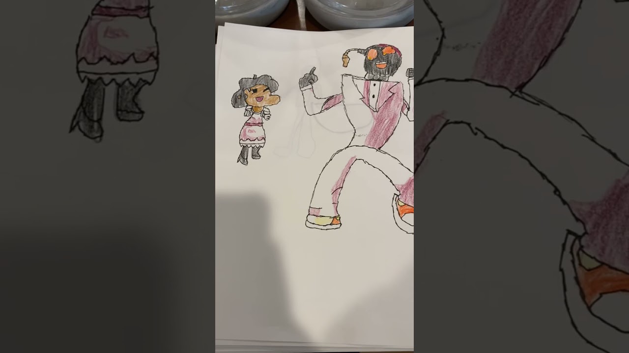 I drew and colored carol and Whitty (Date Week)