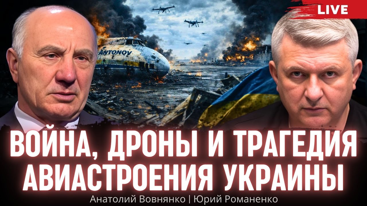 Война, дроны и трагедия авиастроения Украины. Анатолий Вовнянко, Юрий Романенко