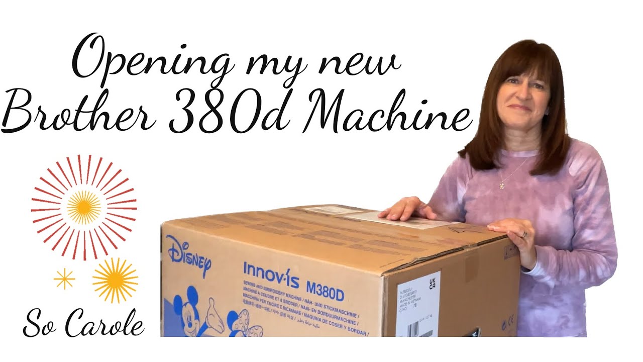 Unboxing of Brother 380D - My First Embroidery Machine!