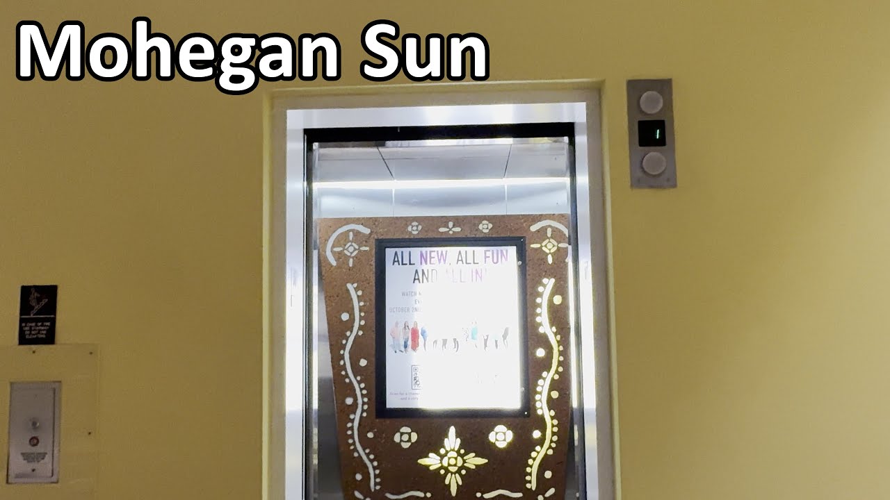 Лифты Otis Traction на многоуровневой парковке Indian Summer Parking Garage - Mohegan Sun - Uncas...