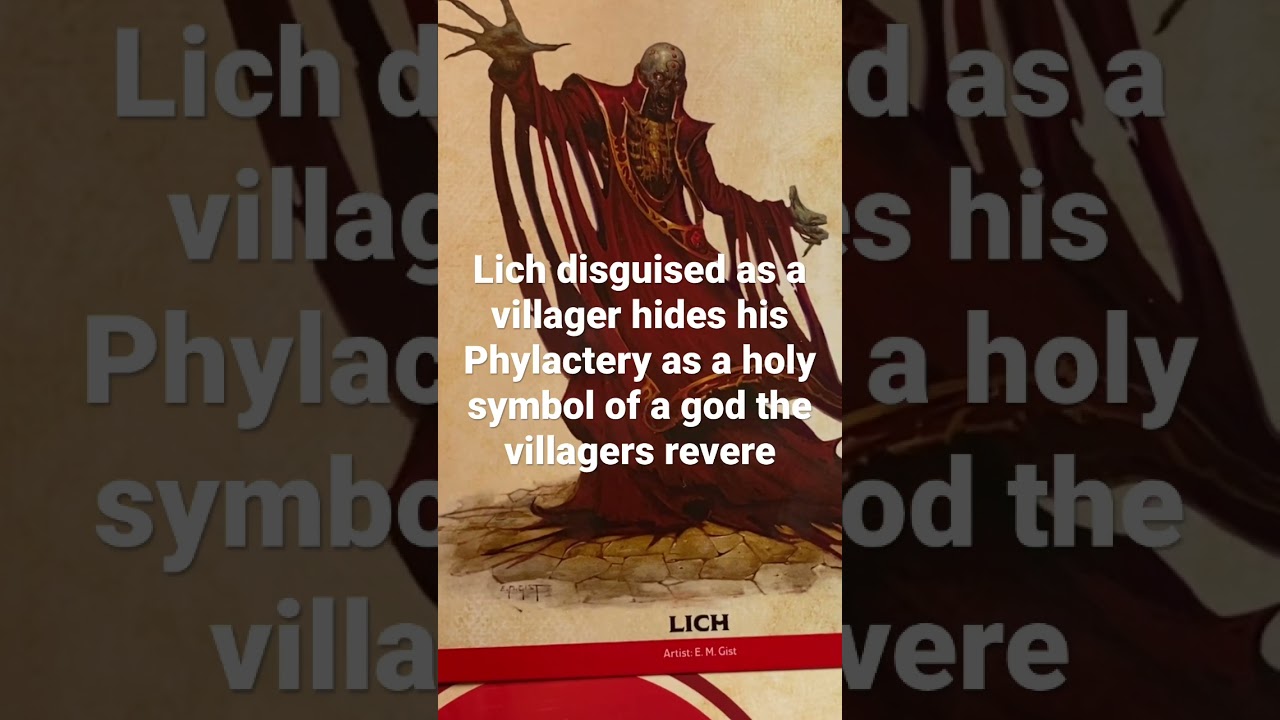 D&D Encounters Lich hides his Phylactery WHERE??&hellip;