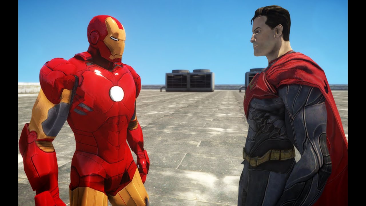 IRON MAN VS SUPERMAN - EPIC SUPERHEROES BATTLE - GTA IV