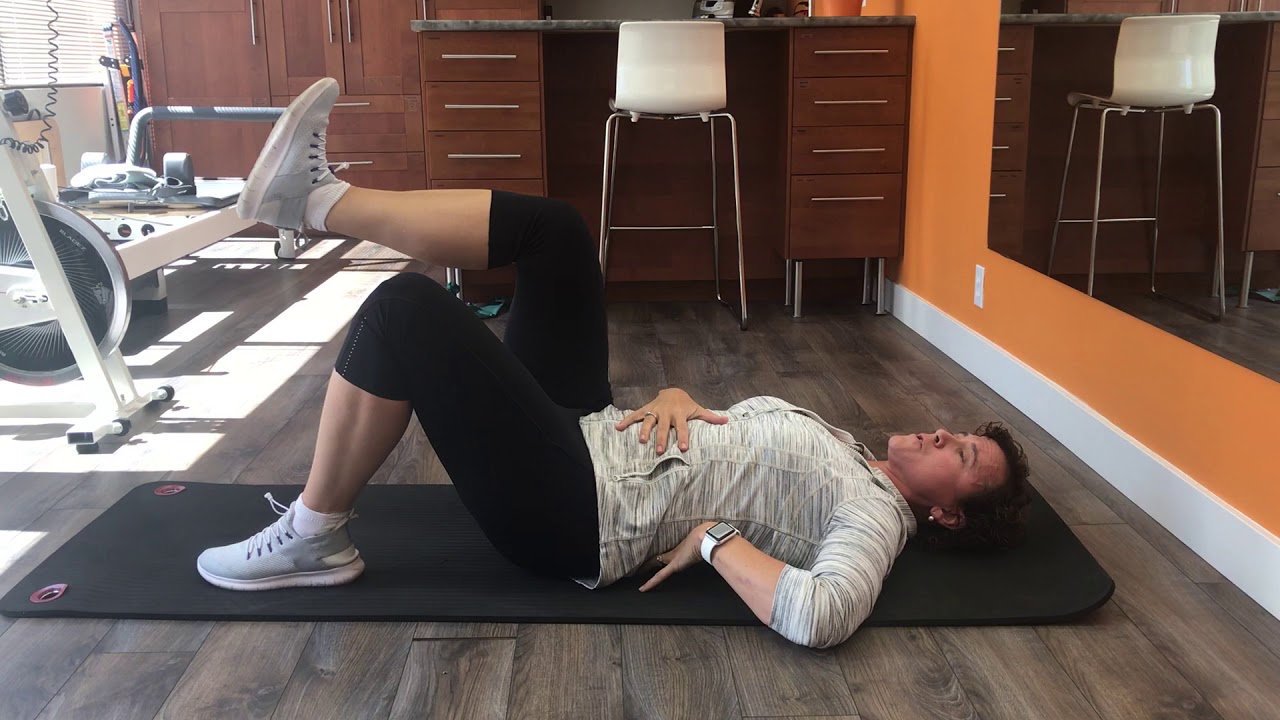 Core Strength - Abdominals Supine With Spinal Stabilization And Leg Lifts
