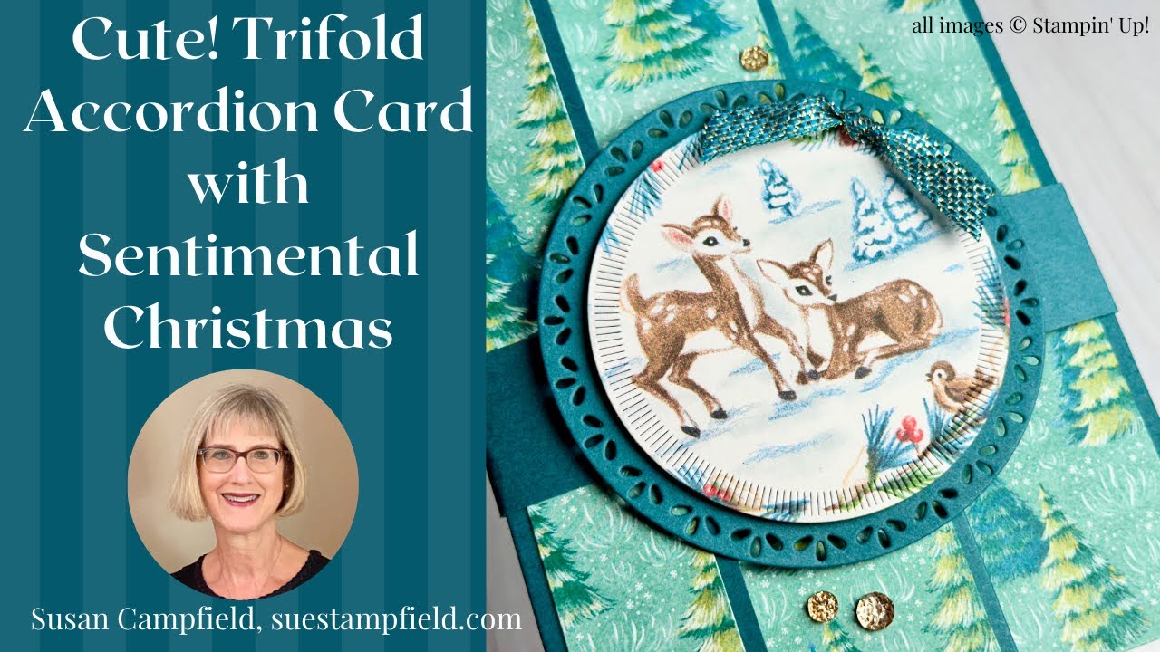 Love this vintage look! Sentimental Christmas Trifold Card