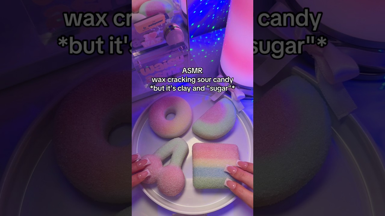 wax cracking sour candy 🍒 *but it's clay and 