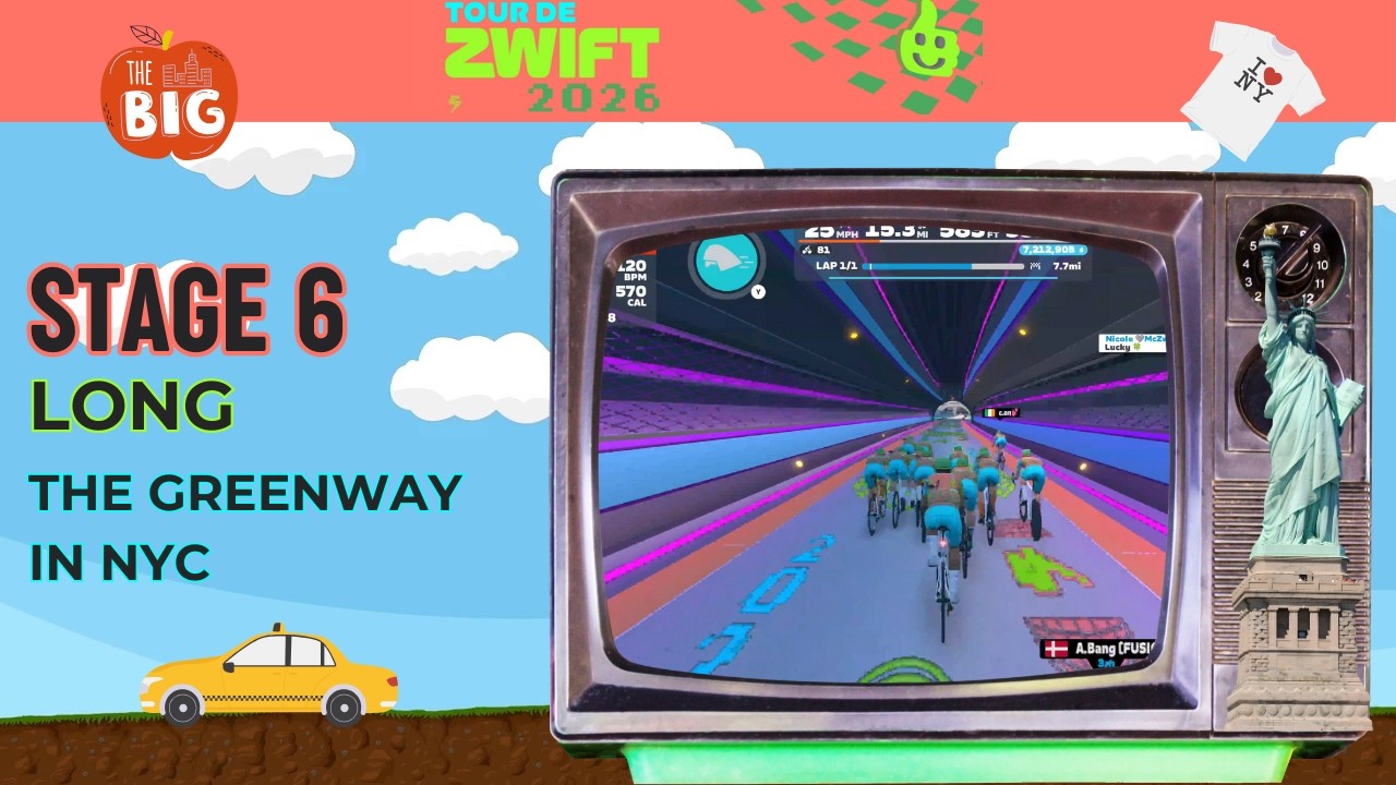 Tour de Zwift 2026: Stage 6 Long - The Greenway