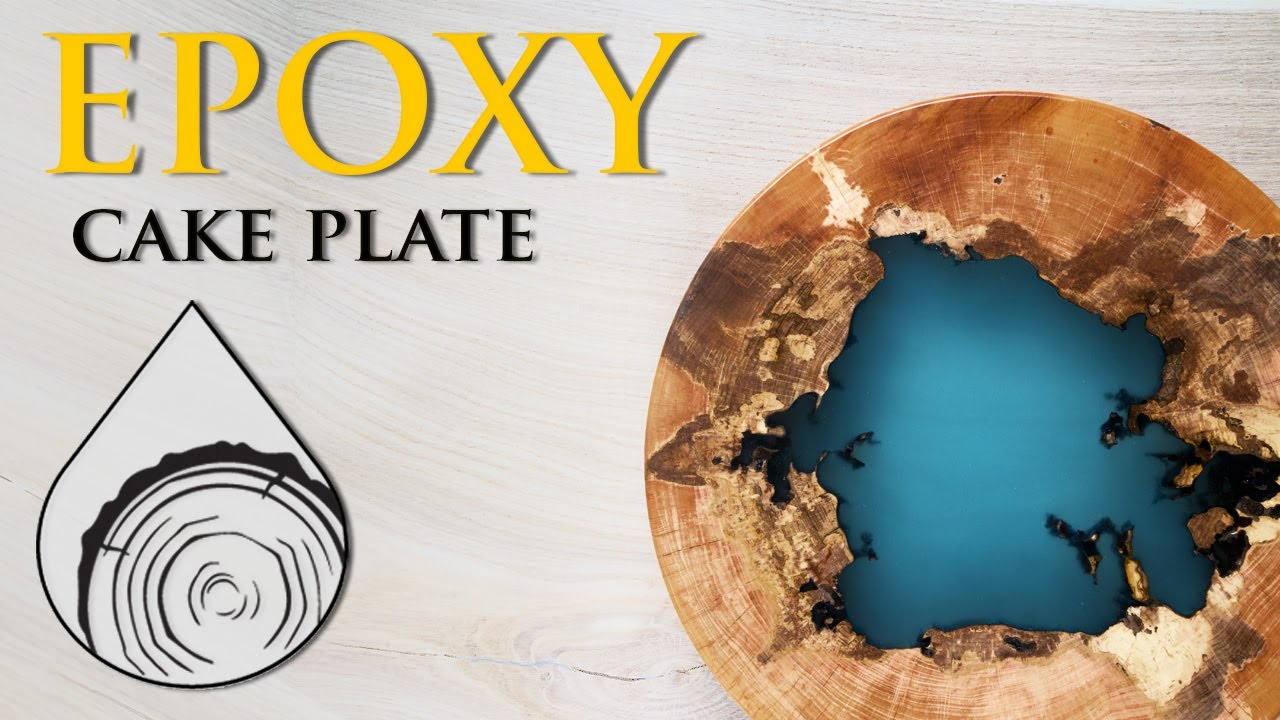 Epoxy lake cake stand | making epoxy cake plate