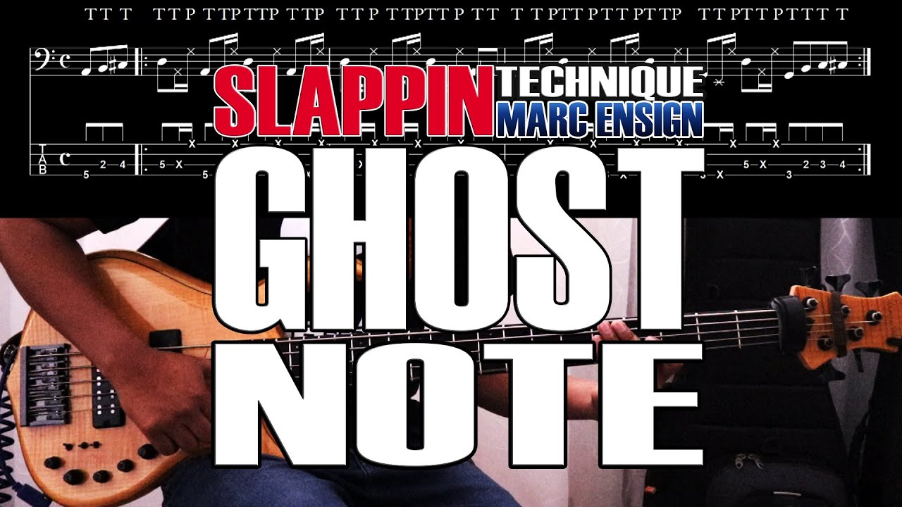 SLAPPIN Marc Ensign - Ghost Note Example 1 By EnocBassPlayersBolivia