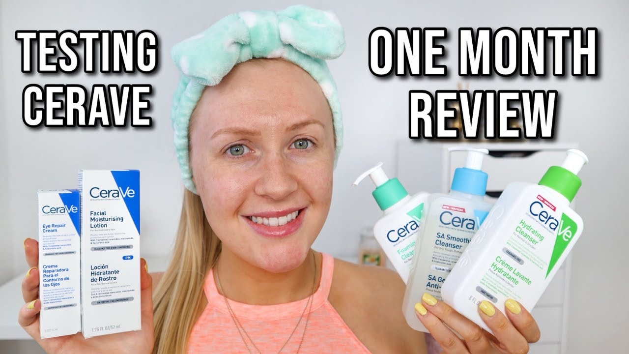 Testing CeraVe Skincare for One Month | Cleansers, Moisturiser & Eye Repair Cream Full Review