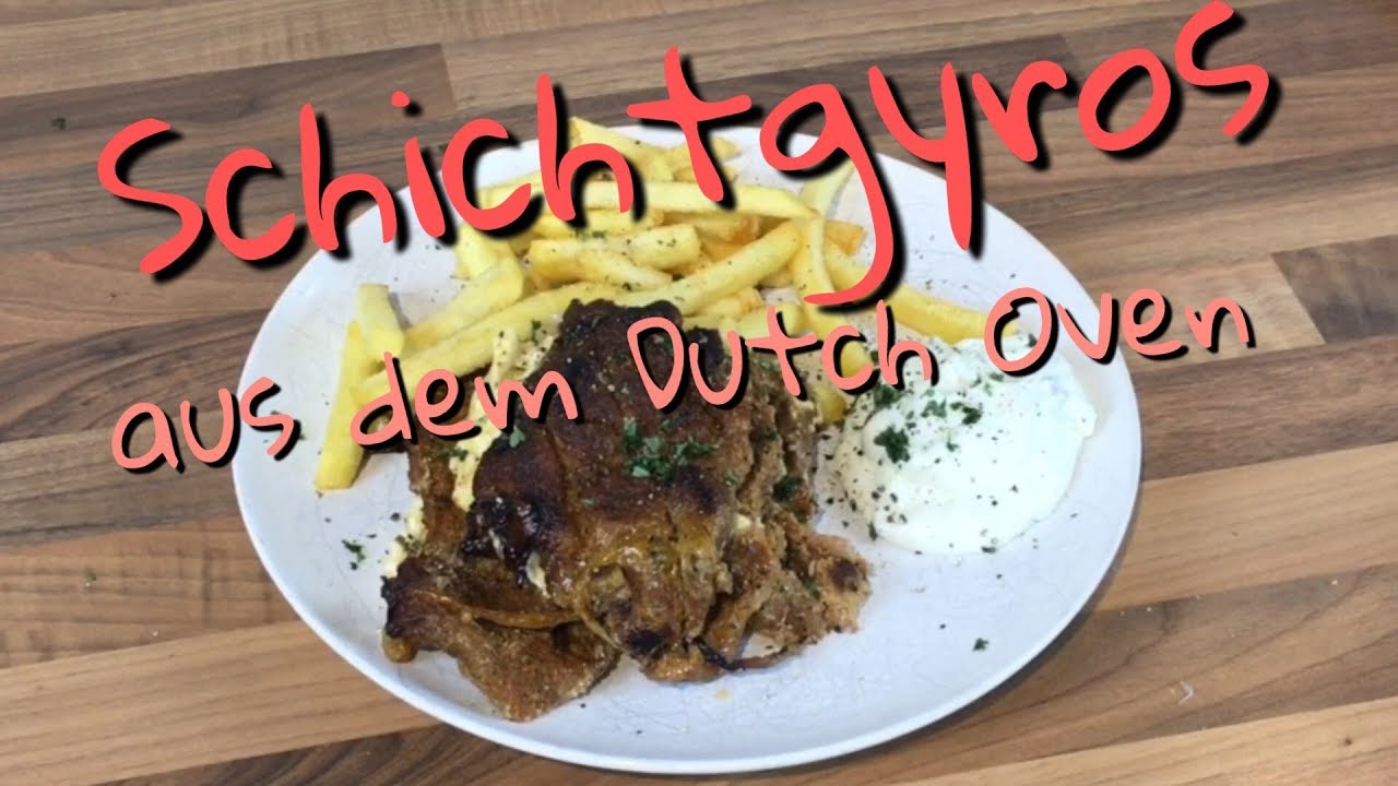 #046 - Schichtgyros mit Fetakäse aus dem Dutch Oven (Alternative zum normalen Schichtfleisch) 🇬🇷