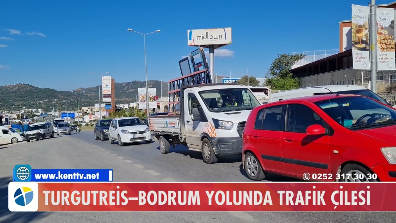 TURGUTREİS–BODRUM YOLUNDA TRAFİK ÇİLESİ