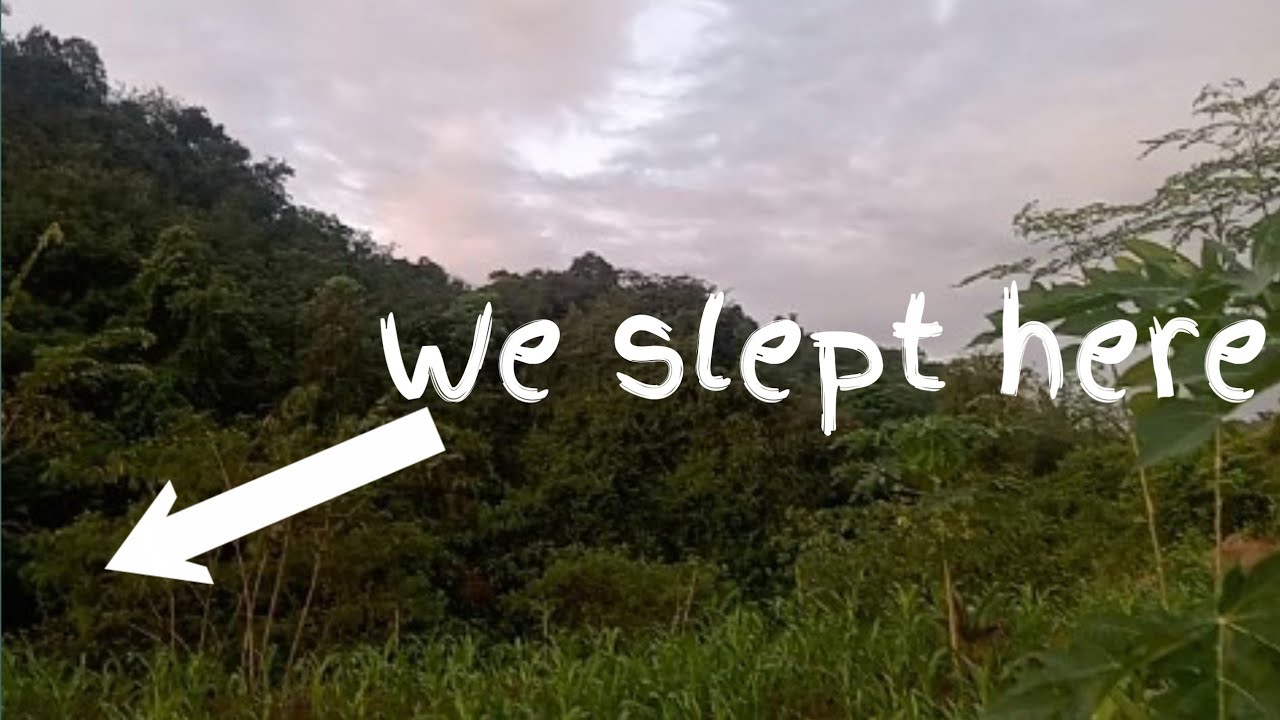 We slept on a Mountain
