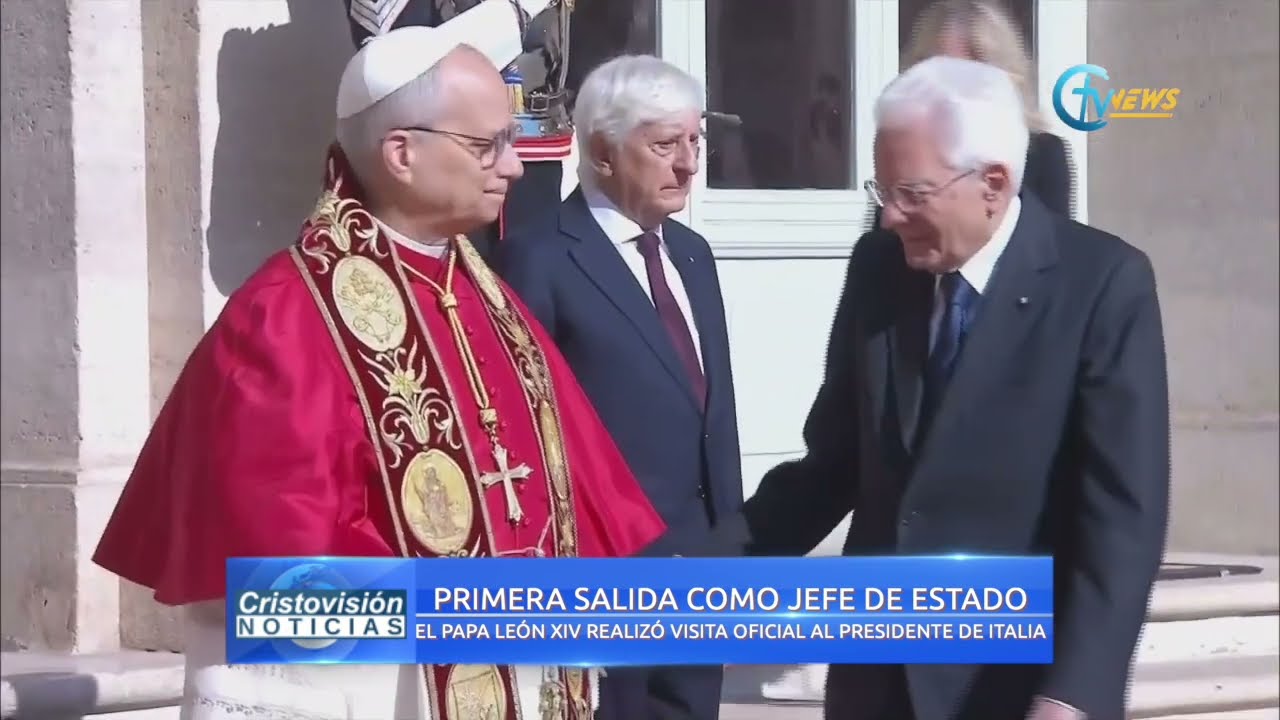 El Papa León XIV realizó una visita oficial al presidente de Italia