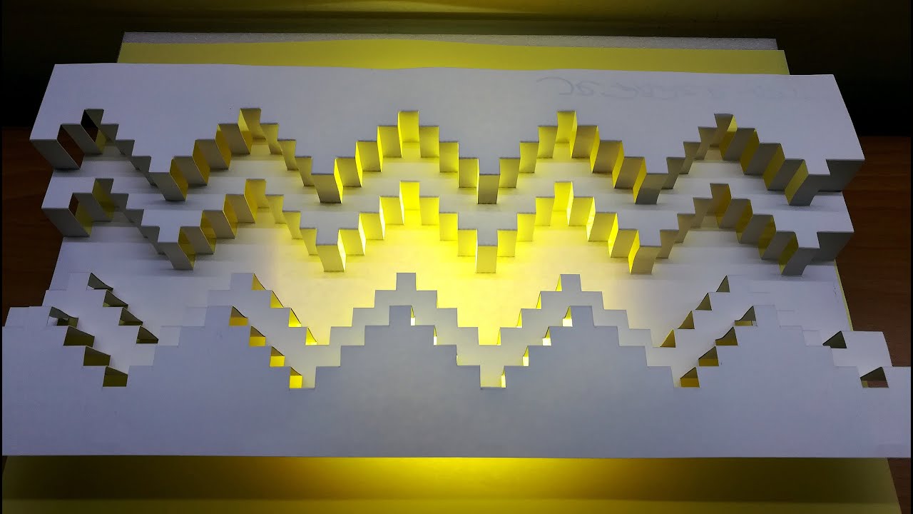 3D Grand Canyon Card｜Paper Art｜Pop Up Design｜Origami Architecture｜Kirigami｜3D大峽谷卡片