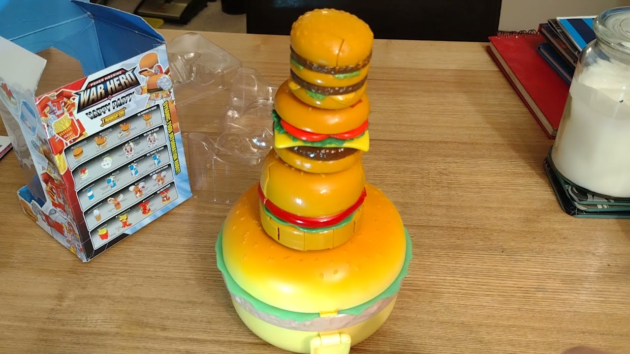 Hamburger transformer toys - cheap China version burger transformer + McDonald's Changeable Big Mac