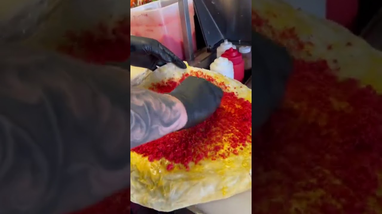 Check Out This Flamin Hot Cheetos Burrito From Tu Taco Taco In San Diego | Feast On These TV