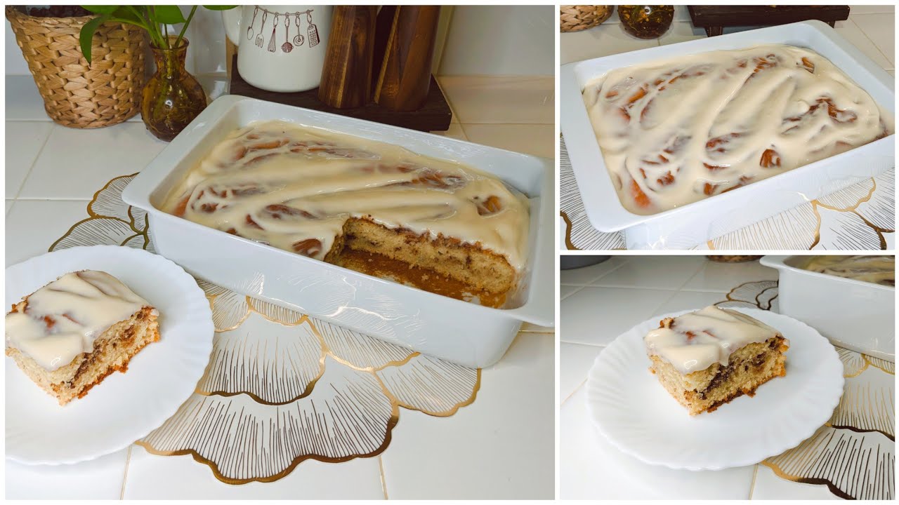 ኣዝያ ጥዕምቲ  ኬክ ኩሉ ክሰርሓ ዝኽእል😍Delicious Cinnamon Roll Cake |Leyla cinnamon roll cake