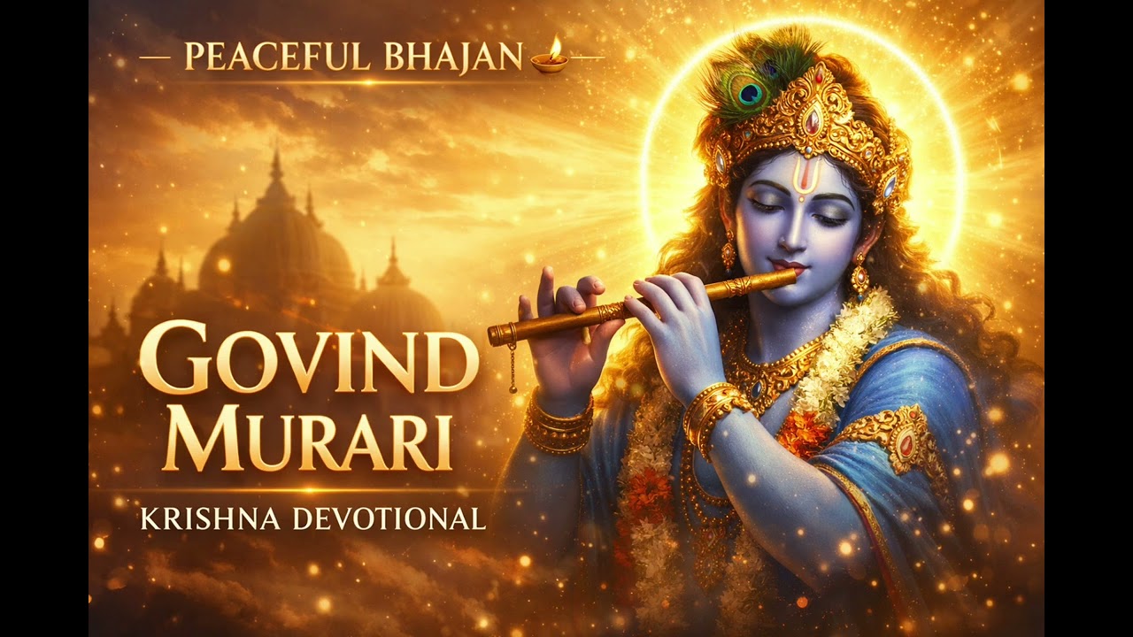 Govind Murari 🙏 | Peaceful Krishna Bhajan | Temple Devotional Song | Withanage 🌍 