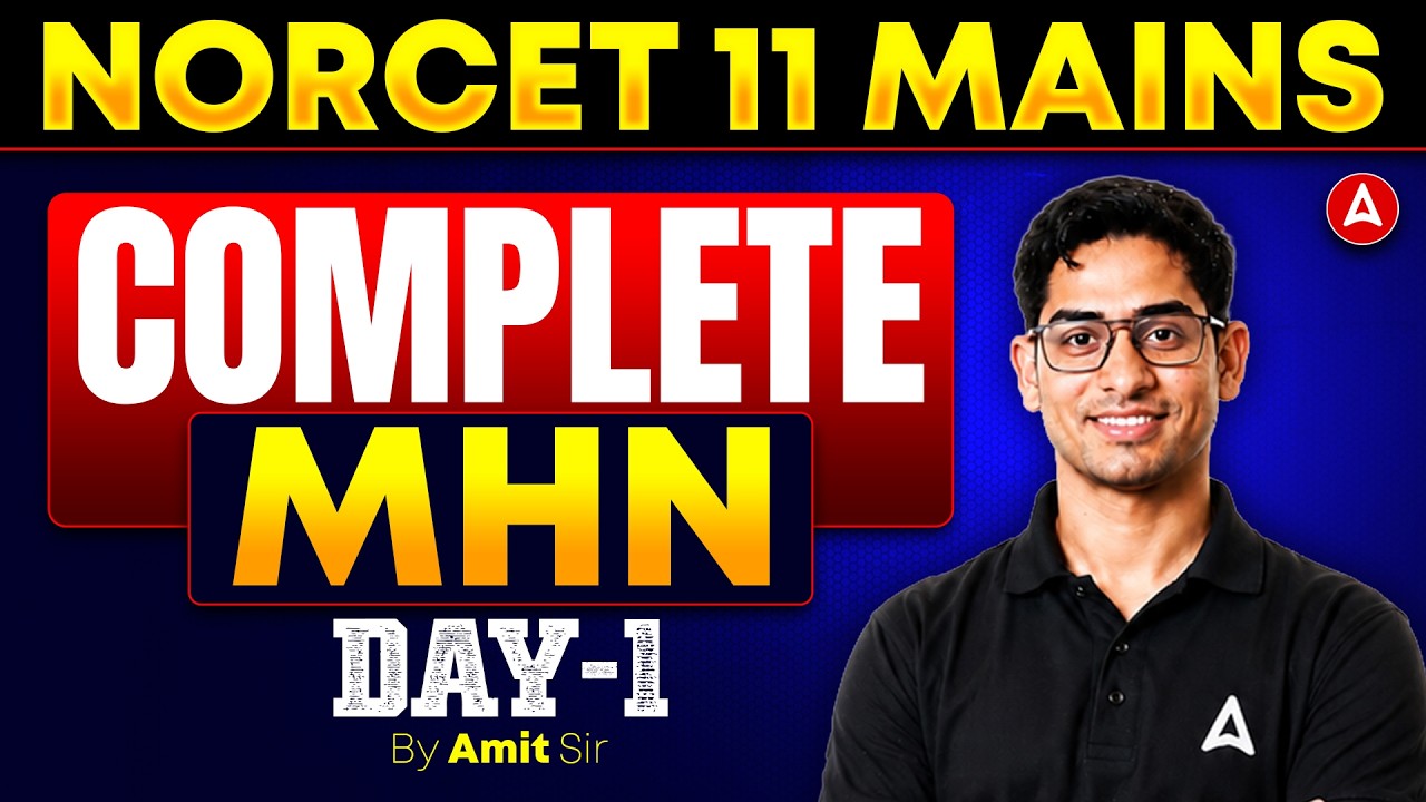 NORCET 11 Mains 2026 | Complete MHN | Day 1 Preparation | Nursing Exam
