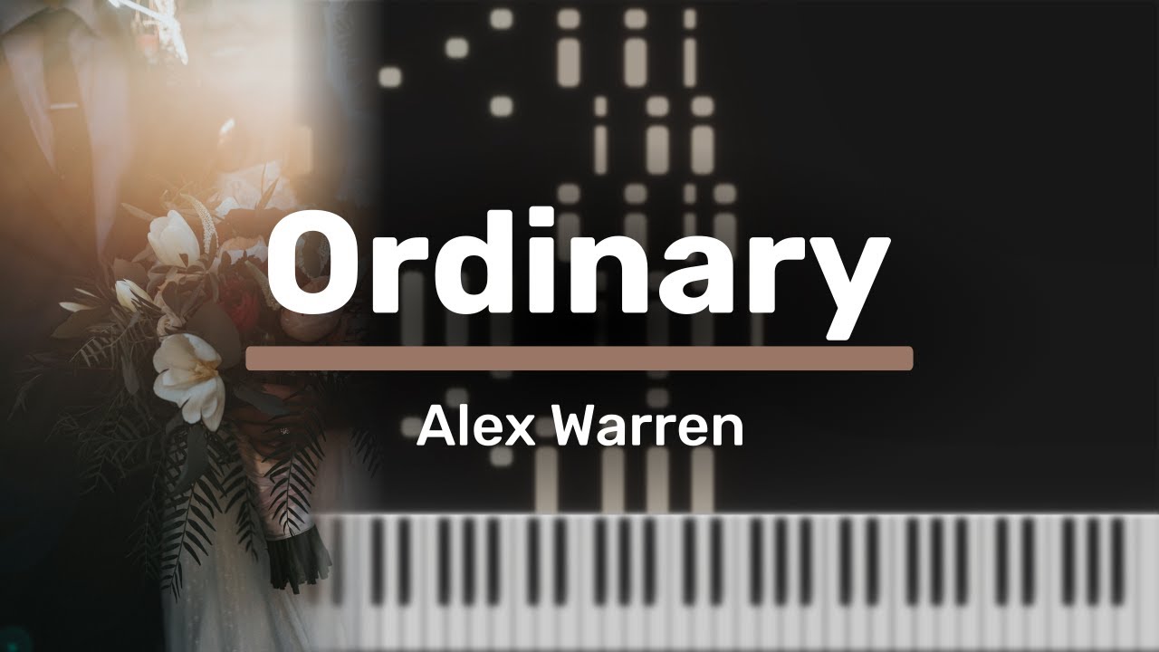 Ordinary - Alex Warren | Piano Cover + Sheet Music