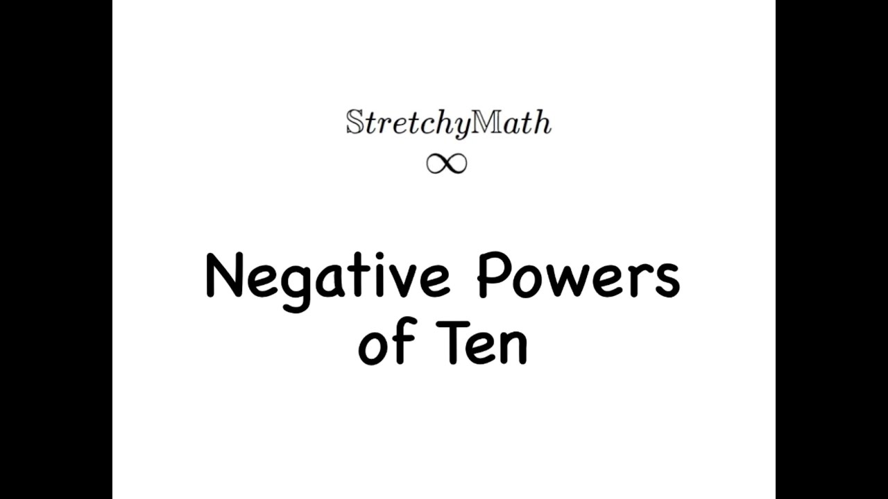 Negative Powers of Ten