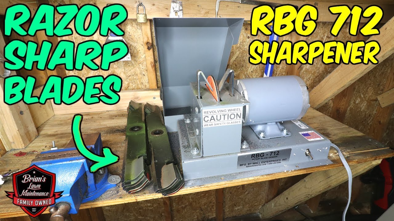 PERFECTLY SHARPENED Lawn Mower Blades EVERY TIME! RBG-712 First Look!