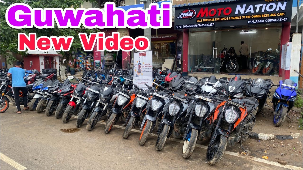 Second hand bike showroom guwahati, moto nation new video, Refinance available 