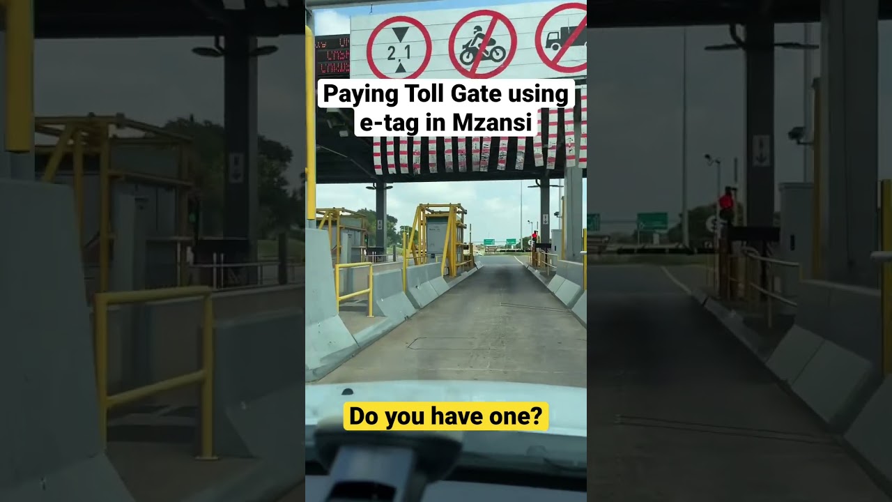 Paying Toll Gate using e-tag 